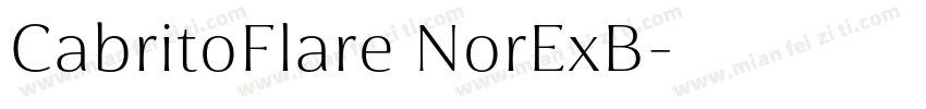 CabritoFlare NorExB字体转换